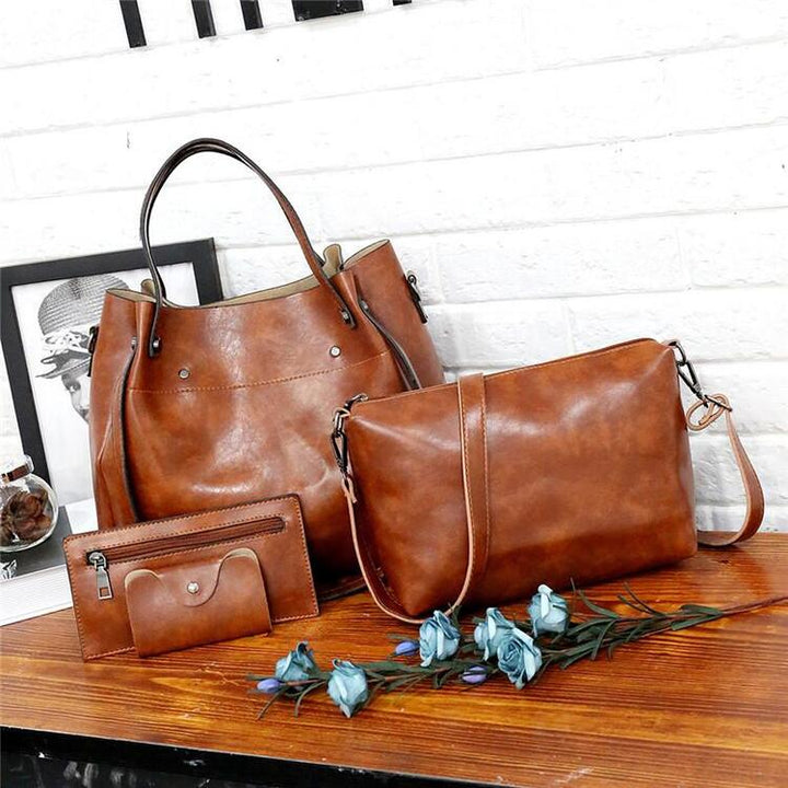 Mila™ - VINTAGE WOMEN'S 4-PIECE BAG SET