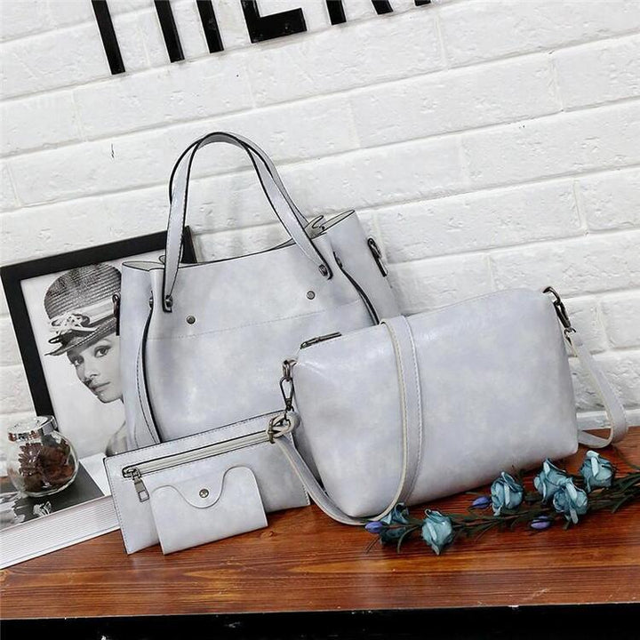 Mila™ - VINTAGE WOMEN'S 4-PIECE BAG SET