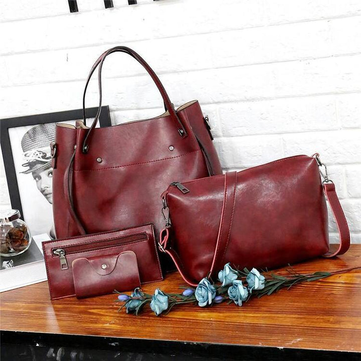 Mila™ - VINTAGE WOMEN'S 4-PIECE BAG SET