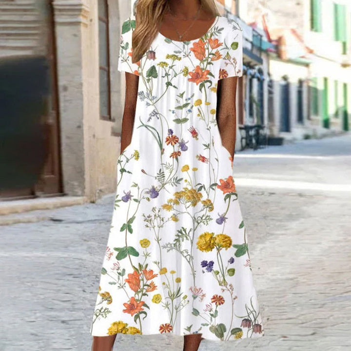 Matilda™ -Boho Floral Dress with Tummy Coverage