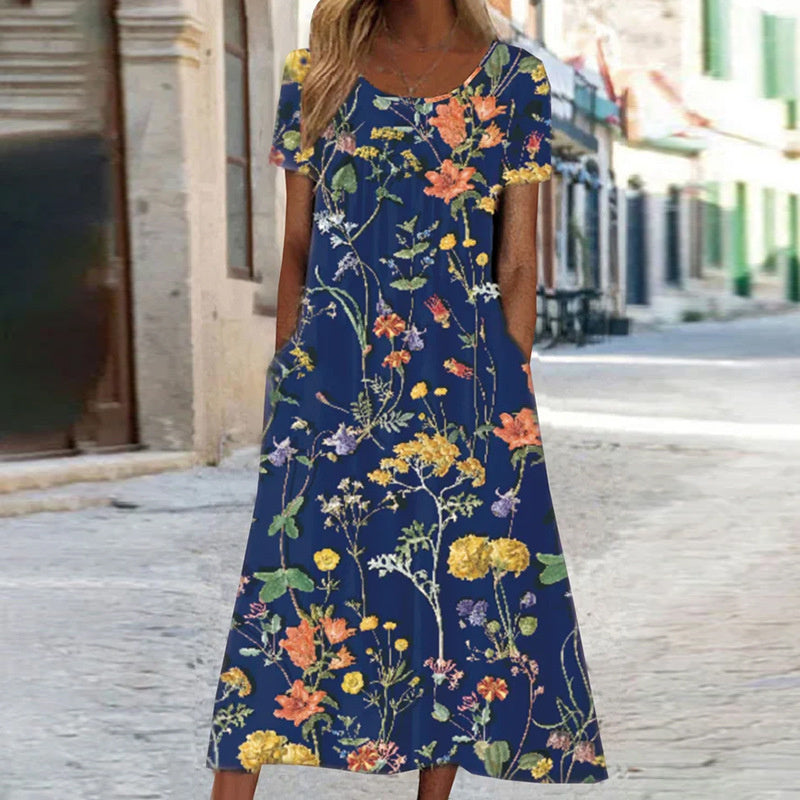 Matilda™ -Boho Floral Dress with Tummy Coverage