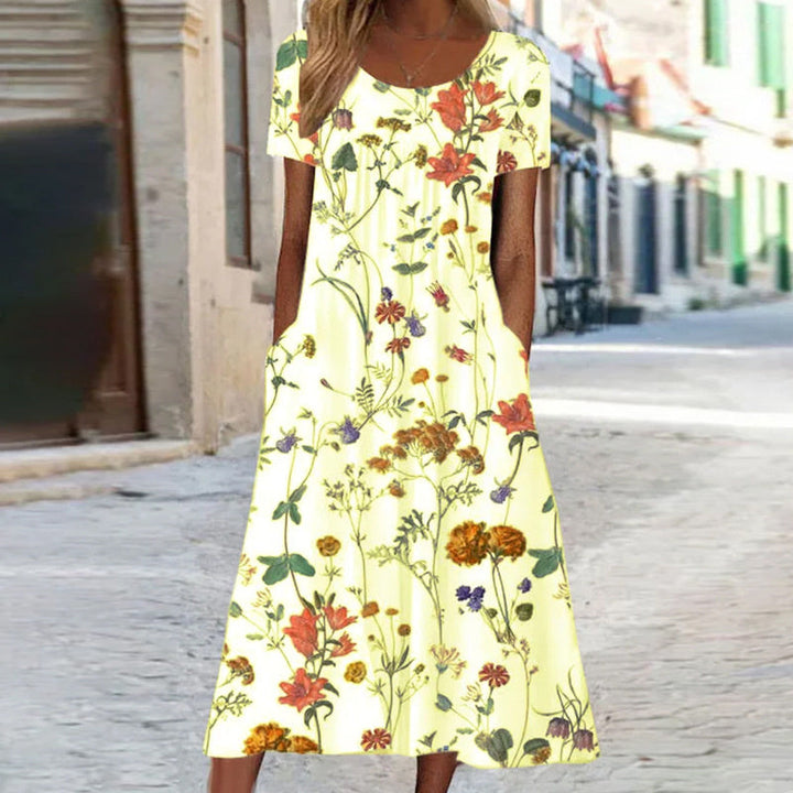 Matilda™ -Boho Floral Dress with Tummy Coverage