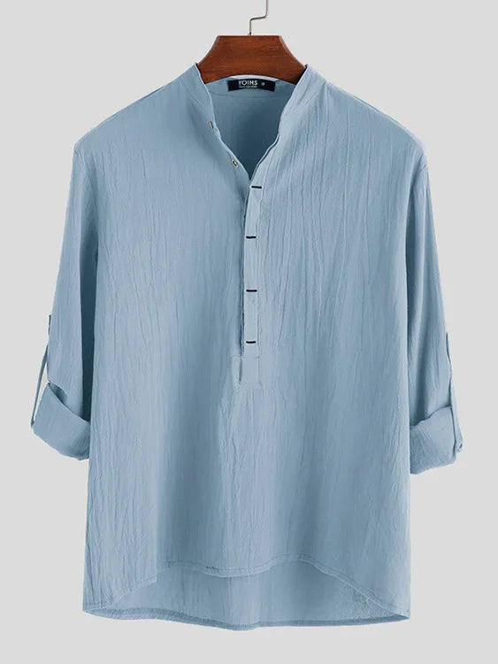 James™ - Men's Cotton Linen Shirt