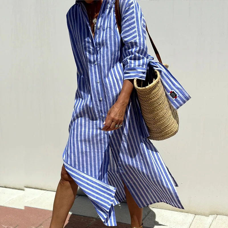 Sofia™  - Striped Shirt Dress