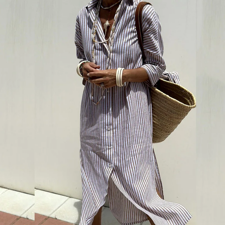 Sofia™  - Striped Shirt Dress